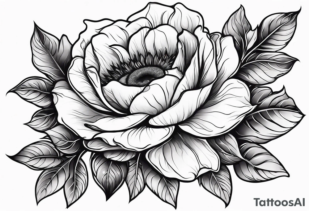flower rose , sunflower, animal tattoo idea