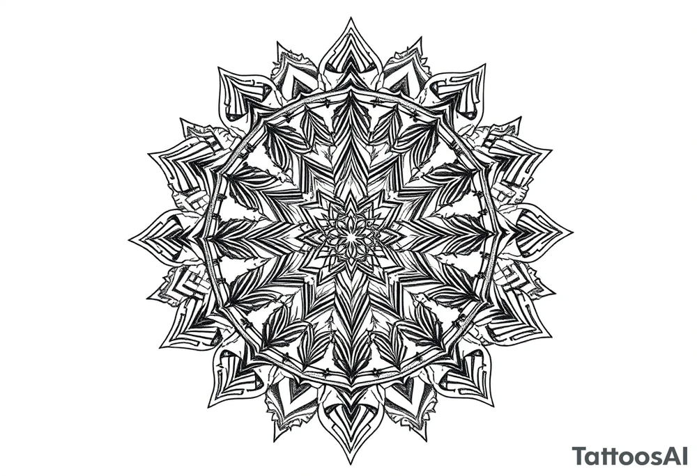 intricate mandala with sacred geometry and cosmic elements tattoo idea intricate mandala with sacred geometry and cosmic elements tattoo idea