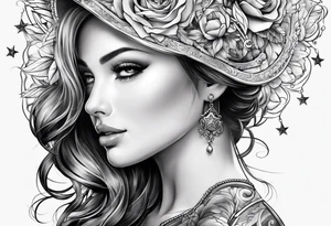 Stars cover up tattoo idea
