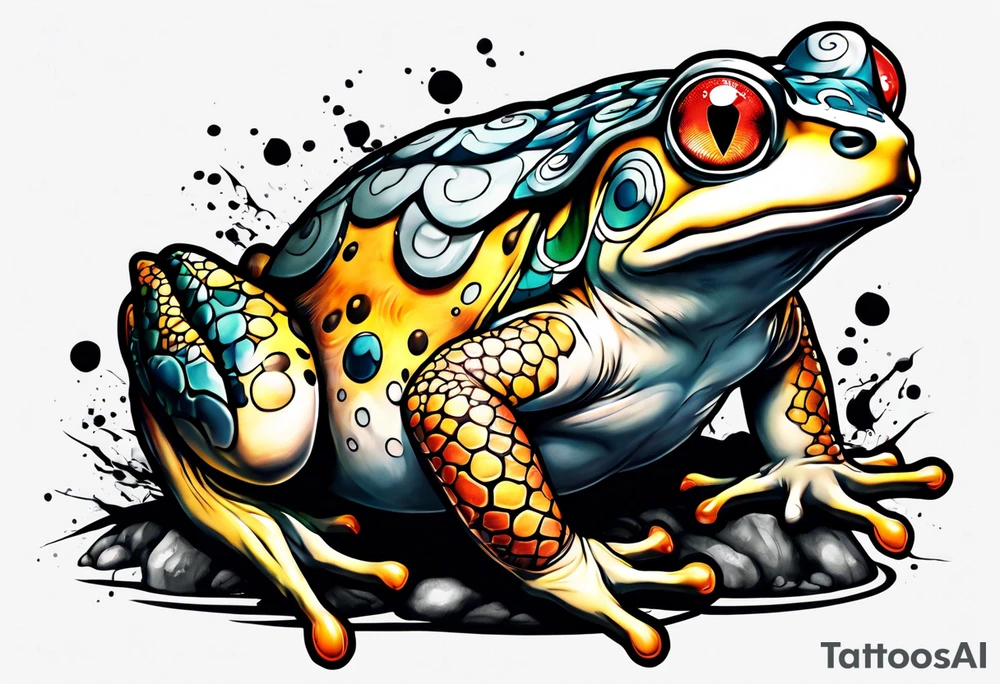 Naruto toad tattoo idea