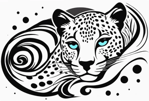 Cheetah print tattoo idea