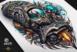 Biomechanical arm tattoo idea
