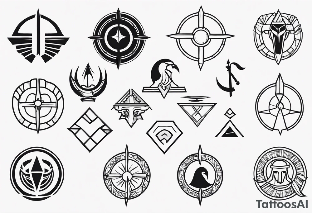 Ancient spartan symbol tattoo tattoo idea