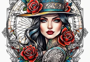 Lady Tattoo Ideas | TattoosAI