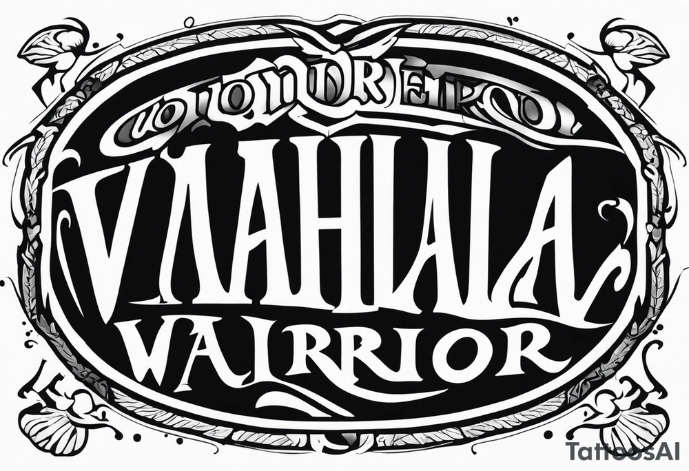 Wounded warrior valhalla tattoo idea