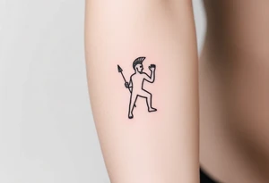 achilles the greek myth, in a symbol tattoo idea