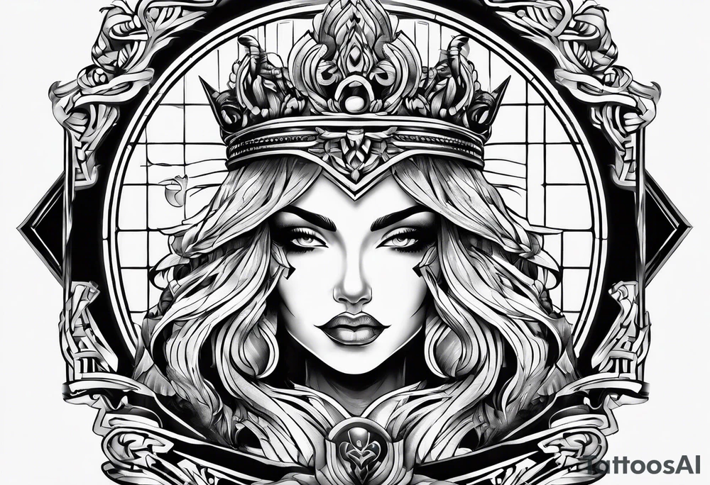 justice mark tattoo idea