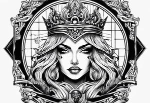 justice mark tattoo idea