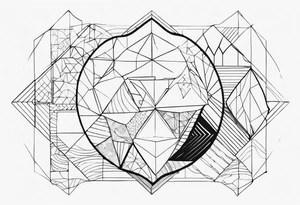 Patchwork unique tattoo idea