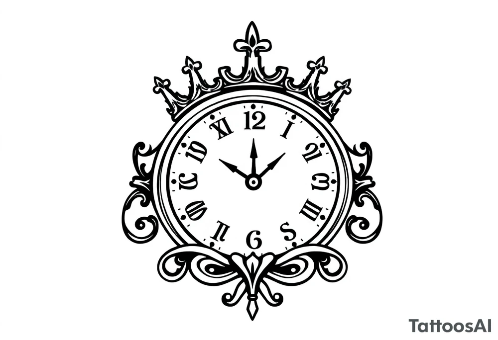 Time crowns tattoo idea