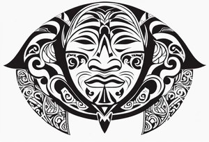 maori neck to chin tattoo tattoo idea