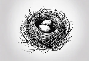 BIRD NEST tattoo idea