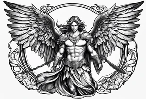 male archangel tattoo idea