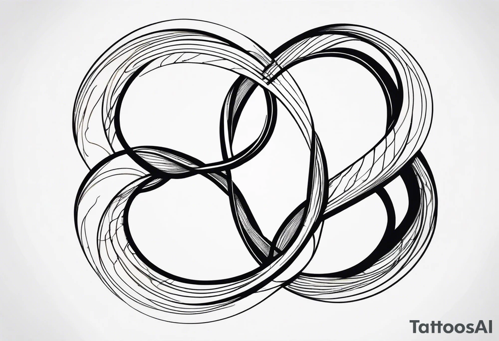 The phrase TB5 inside double infinity symbol tattoo idea The phrase TB5 inside double infinity symbol tattoo idea