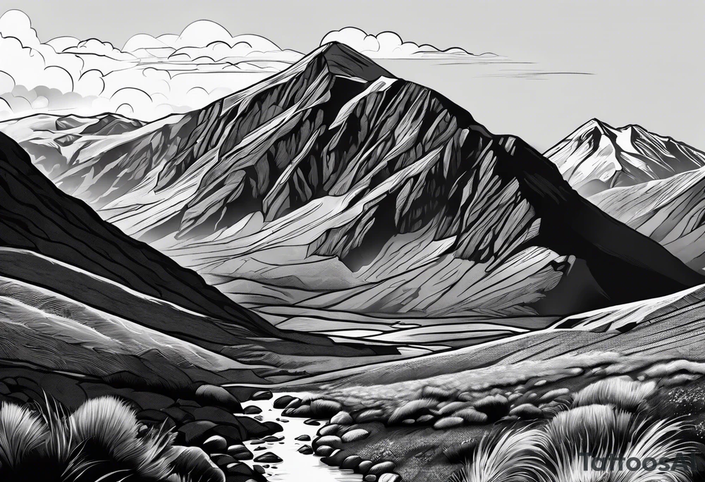 great gable from wasdale head tattoo idea