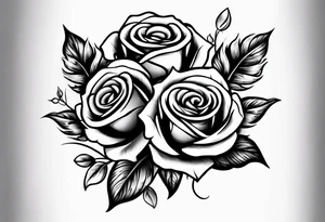 Two roses tattoo idea