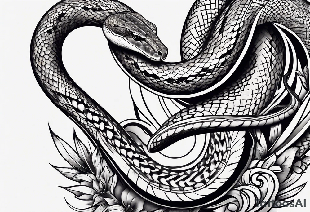 snake arm tattoo tattoo idea