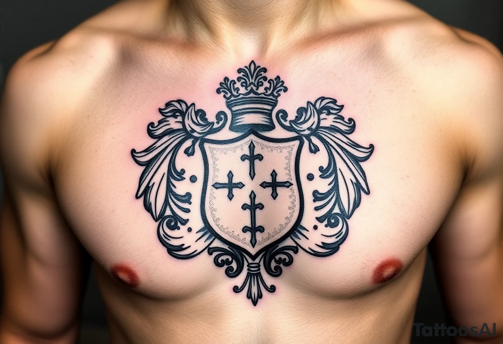Smith, Irish family crest very intricate tattoo idea