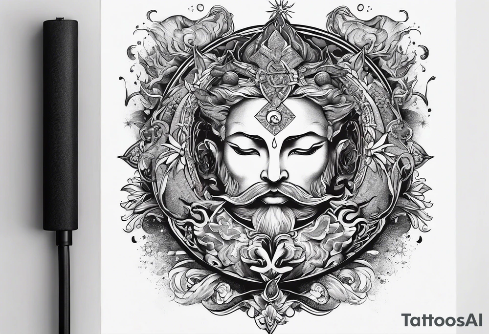 Representation of the book of Genesis tattoo idea