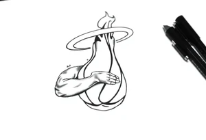 game 6 lebron James Miami heat tattoo idea