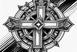 a cross on my forearm tattoo idea