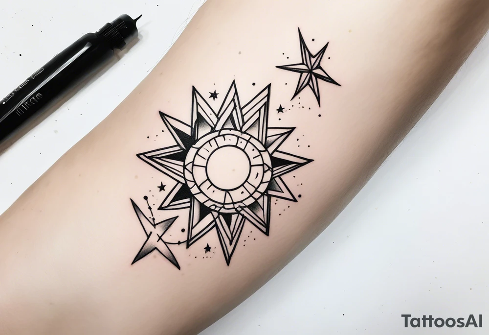 stars tattoo idea