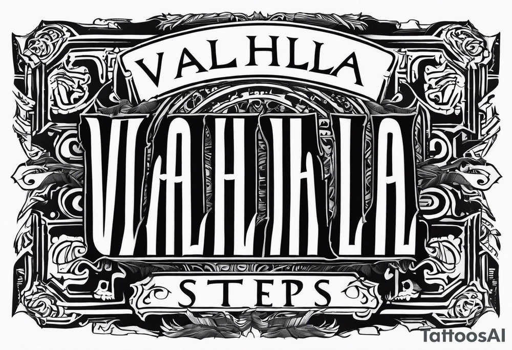 Valhalla steps tattoo idea