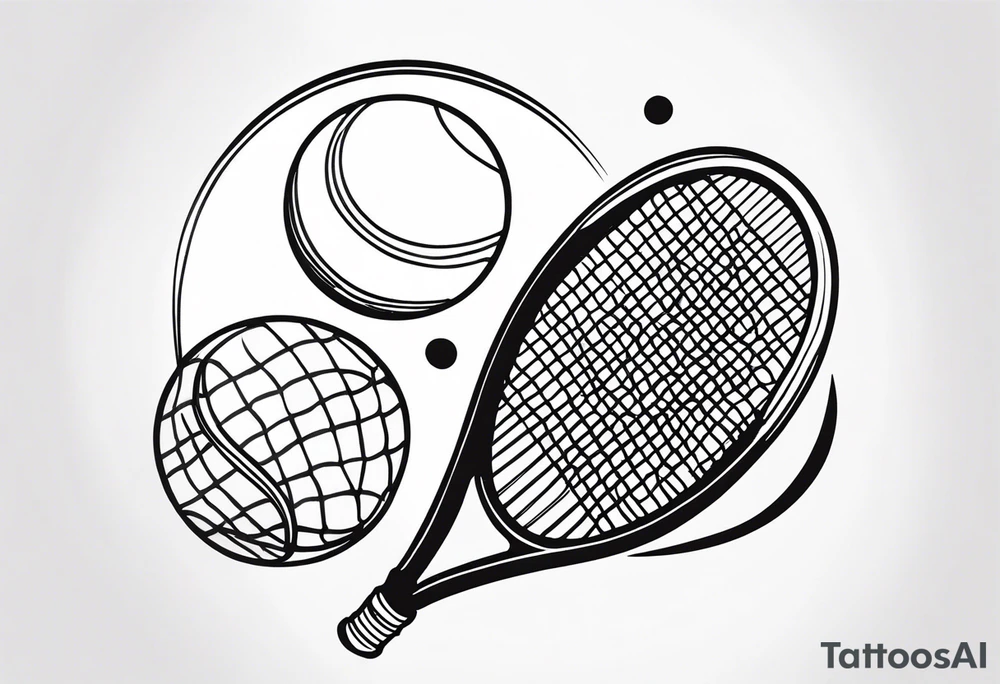 Tennis tattoo idea