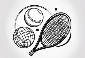 Tennis tattoo idea