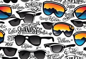 sunglasses officer tattoo idea
