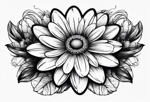 Daisy infinity symbol tattoo idea