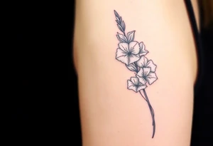 Quotes, paintbrushes, Gladiolus tattoo idea