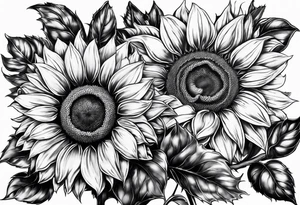 Sunflower tattoo idea