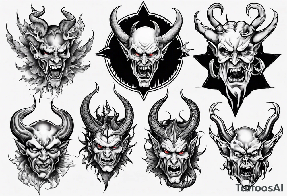 satan tattoo idea