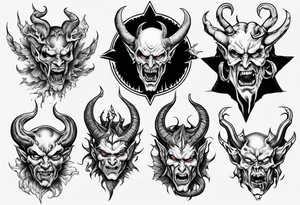 satan tattoo idea