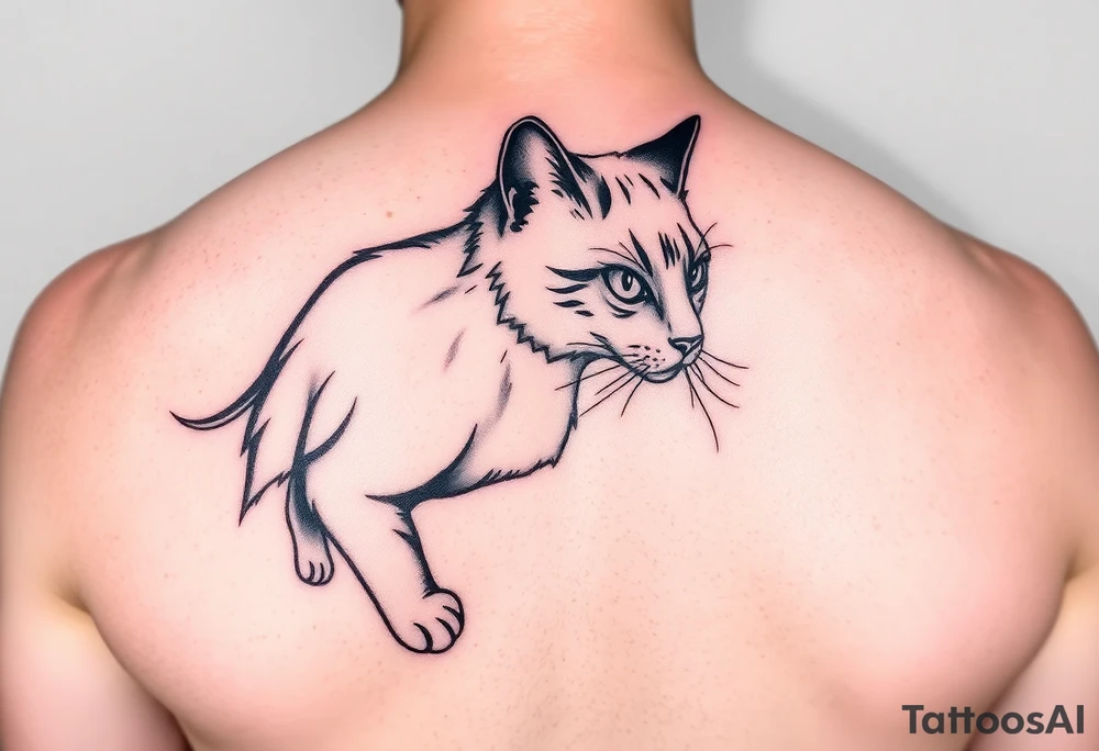 Black Cat tattoo idea