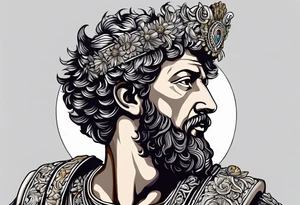 something that represents wisdom my idol being Marcus Aurelius if is relevant and something that represents discipline and ambitions. tattoo idea