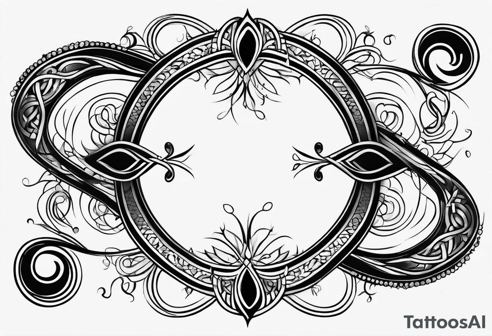 Basic infinity symbol tattoo idea