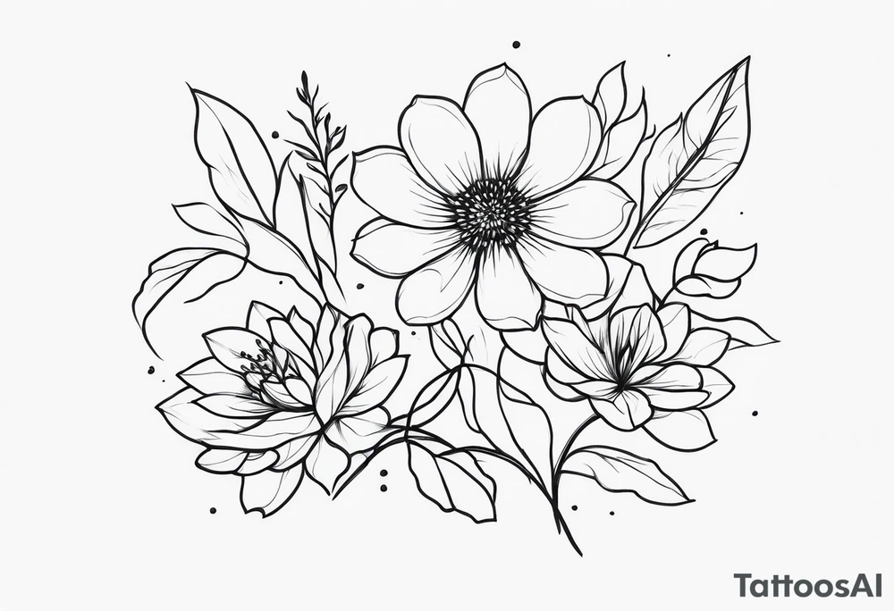 Flowers tattoo idea