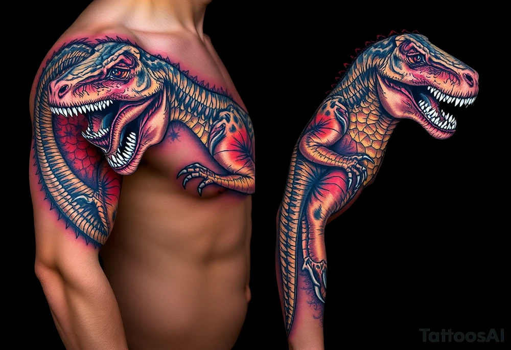 dinosaur tattoo idea