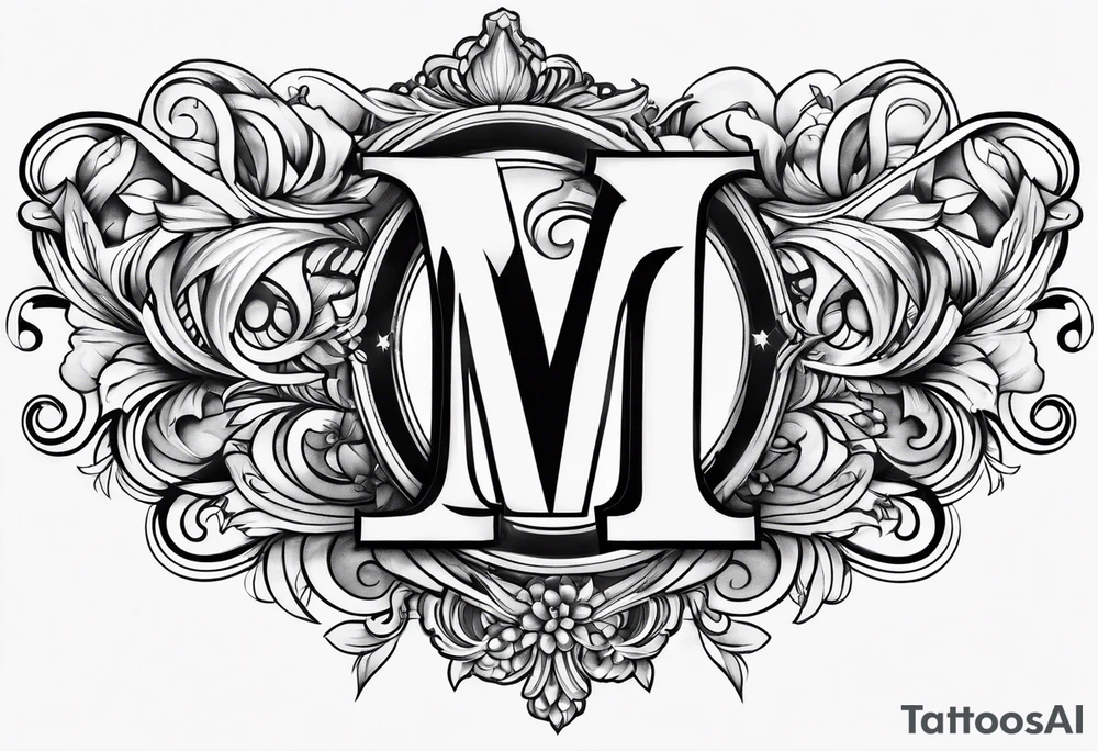 Letter m tattoo idea