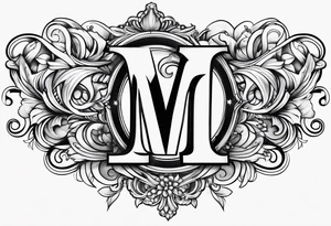 Letter m tattoo idea