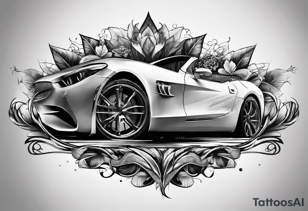 cool modern sleave on right arm tattoo idea