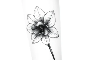 Narcissus  on forearm tattoo idea