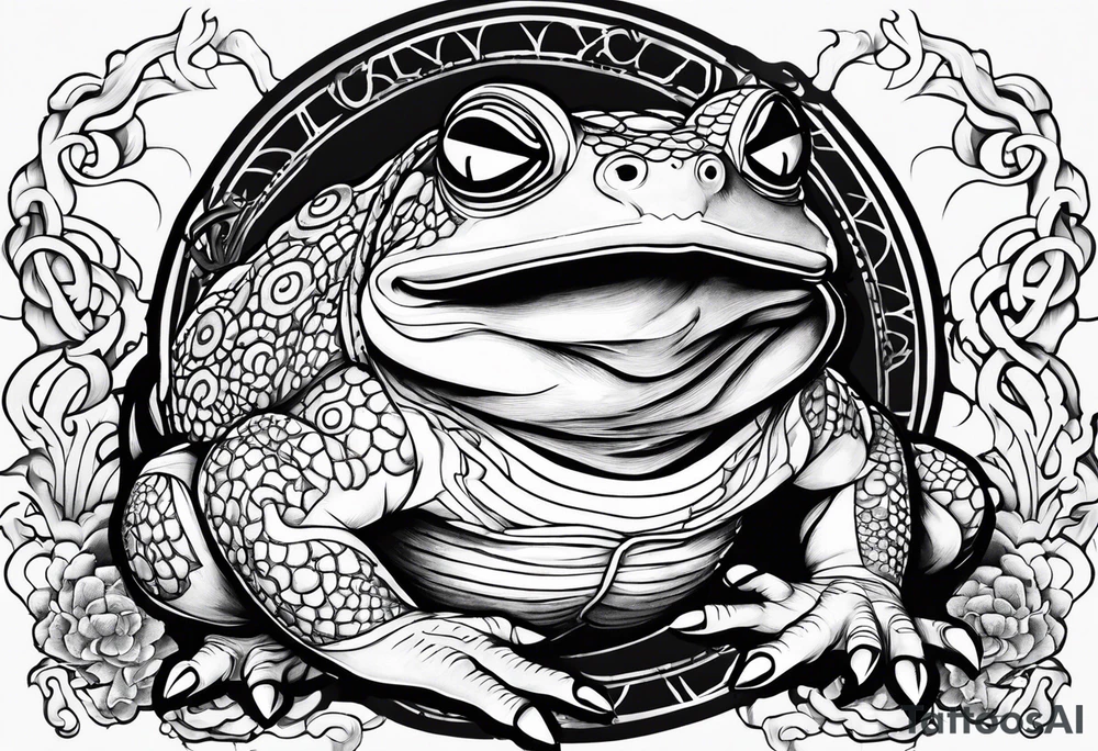 Jiraiya Naruto Gamakichi toad tattoo idea