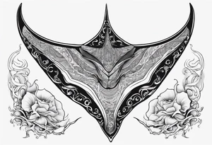 Giant 
Manta ray in thai tattoo idea