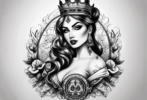 QUEEN OF SPADES tattoo idea