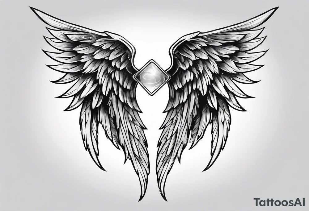 angel wing tattoo idea