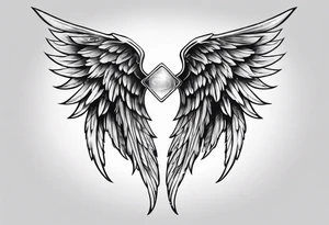 angel wing tattoo idea