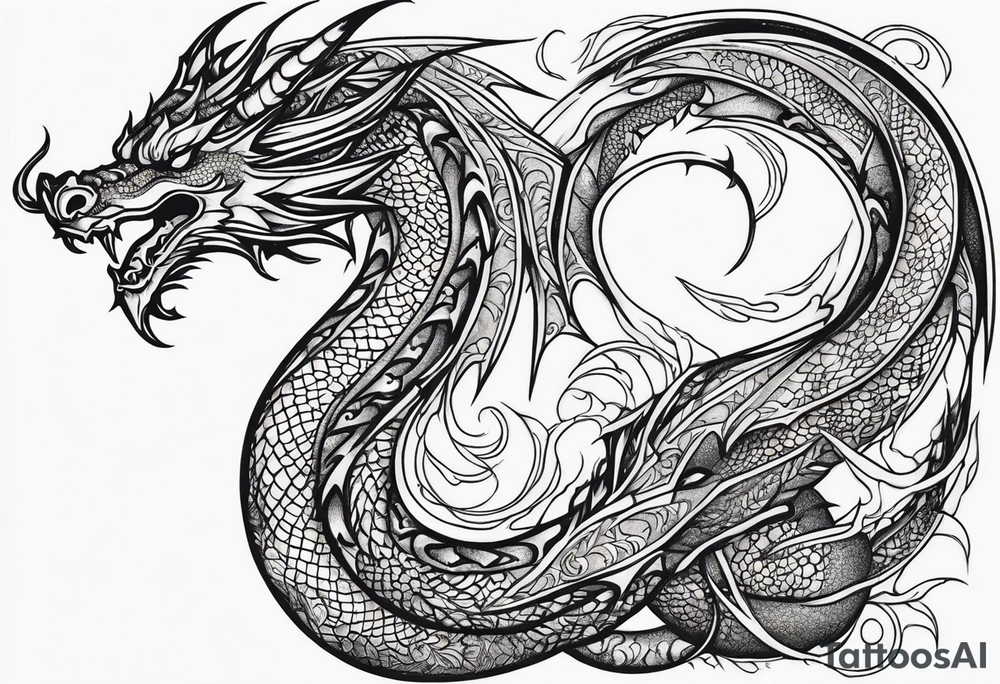 dragon tattoo idea